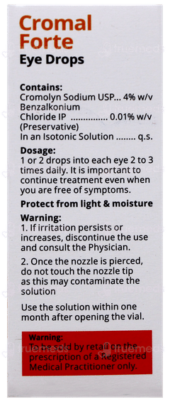Cromal Forte Eye Drops 5Ml